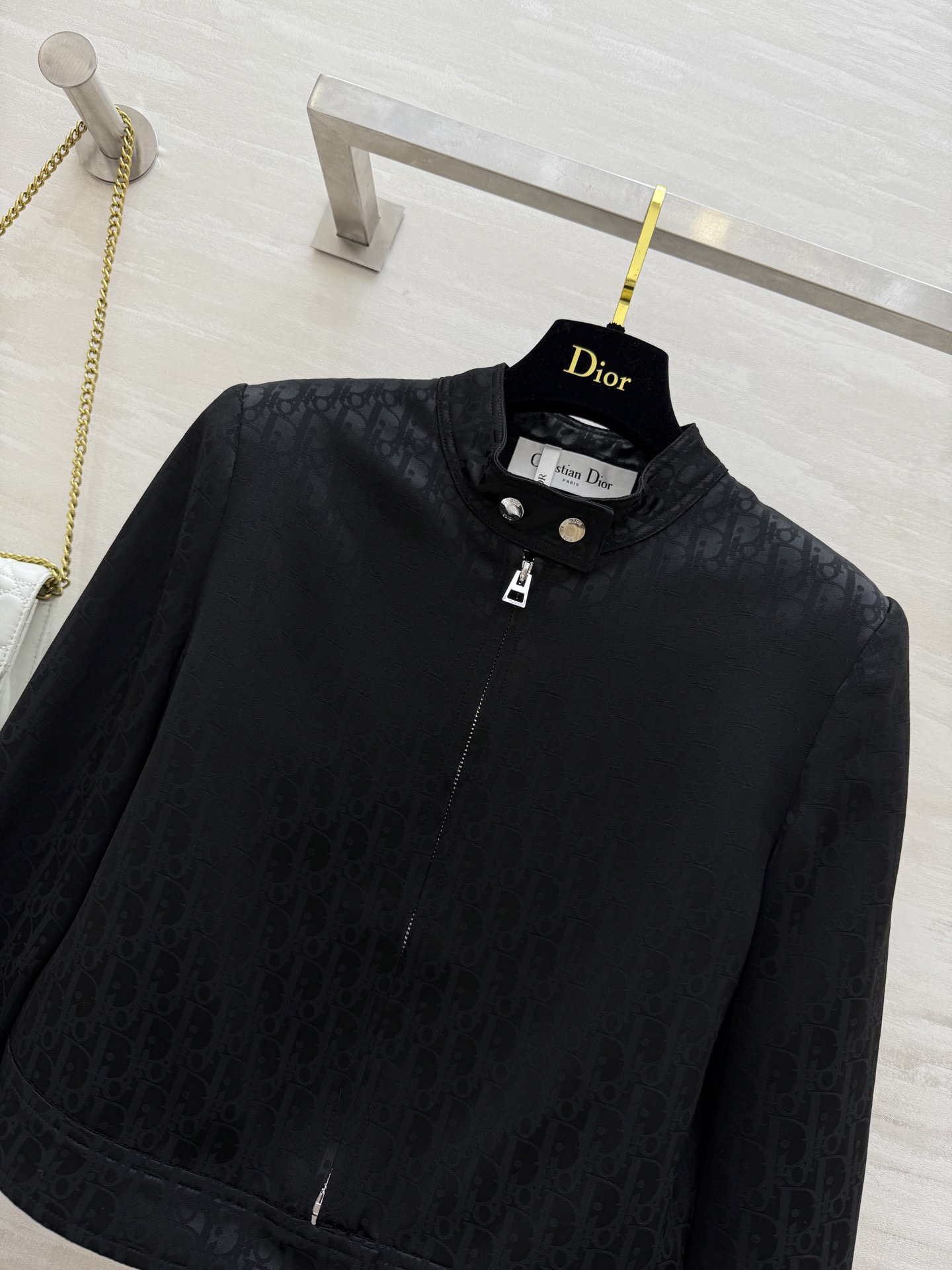 #DIO♡提花醋酸夹克外套 时髦高级 定制进口提花醋酸面料 立体剪裁版型 高品质 现货首发size：36