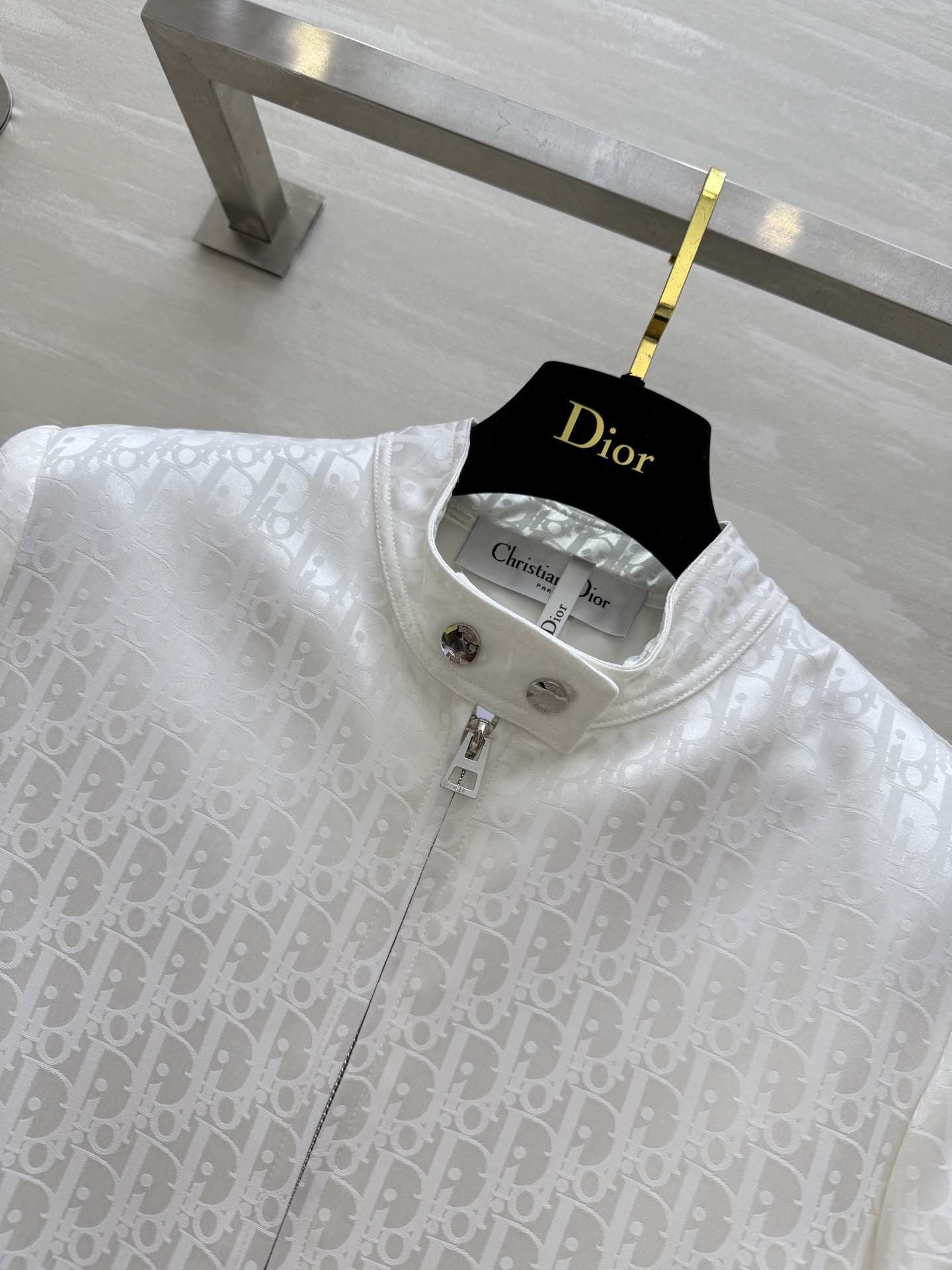 #DIO♡提花醋酸夹克外套 时髦高级 定制进口提花醋酸面料 立体剪裁版型 高品质 现货首发size：36