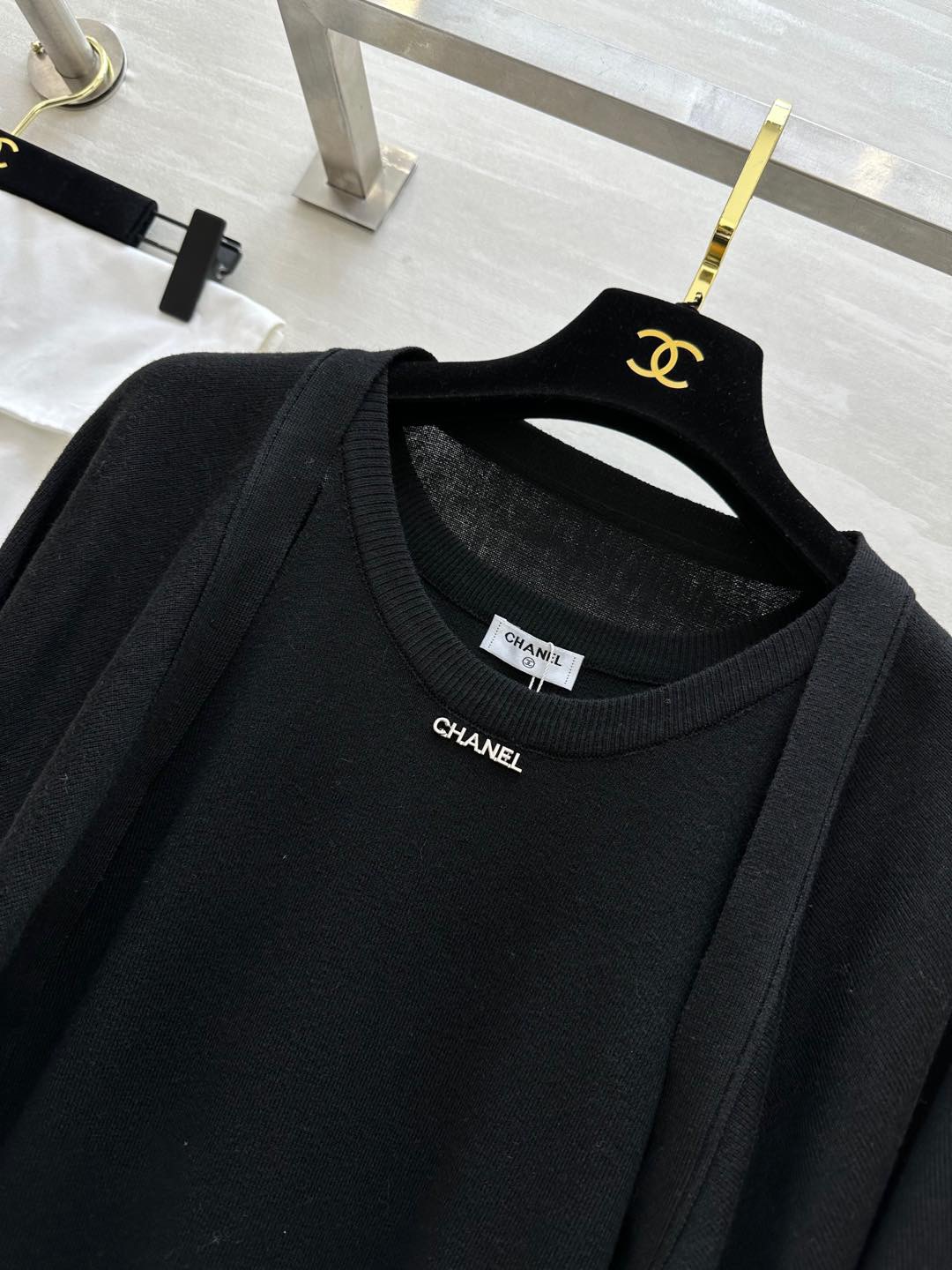 #CHANE♡早春新款 羊毛两件套连衣裙 优雅大方 名媛气质十足 高品质 配送防尘袋 现货首发size：