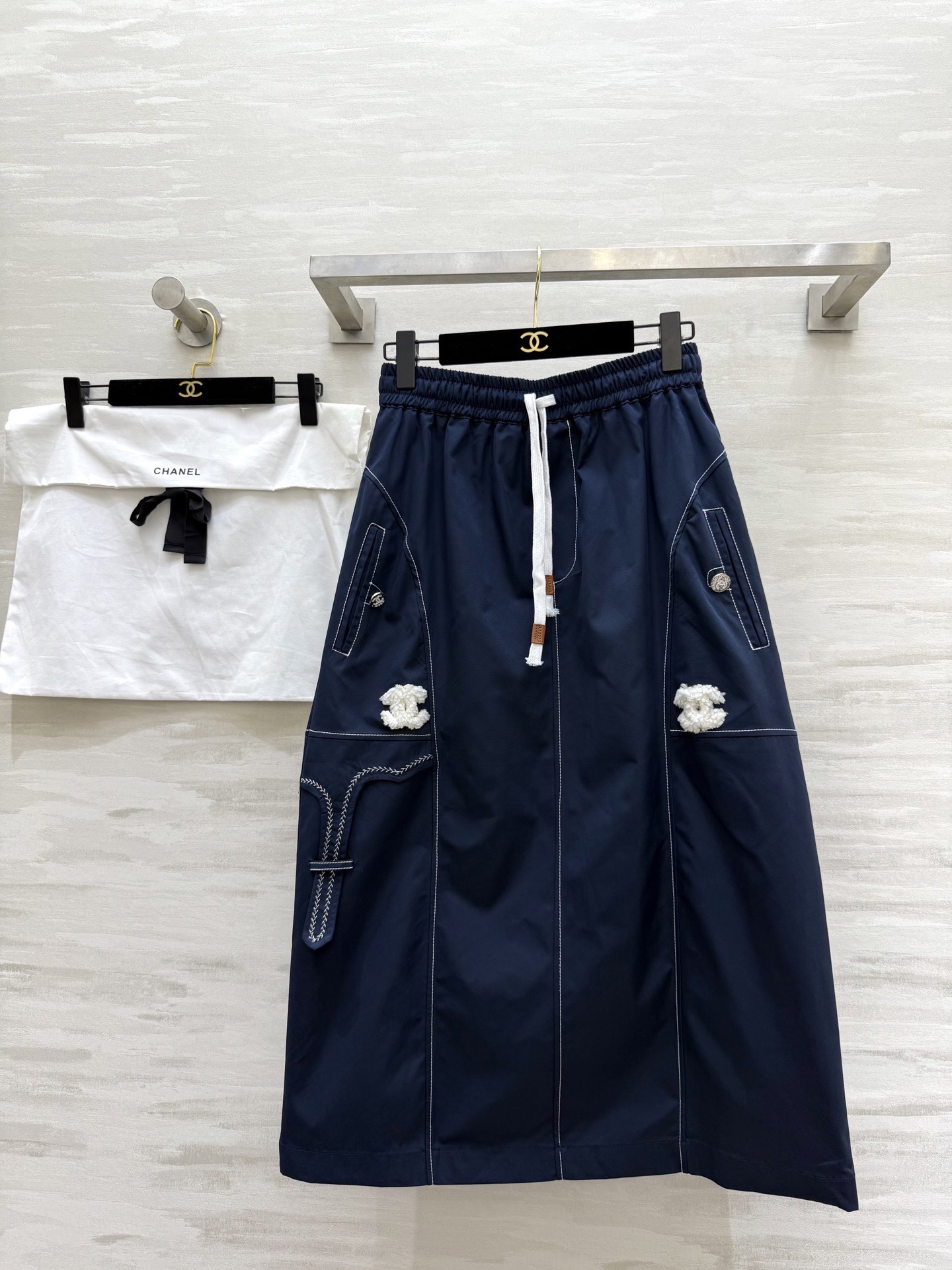 NO:740739,#Chane new second-hand series denim skirt, high quality, available now, size 36/38/40 (size 38 elastic waist 72, skirt length 83, chanel, skirts,19860909#Chane新款 中古系列 牛仔半裙 高品质 现货首发size36/38/40（38码弹力腰围72,裙长83,,chanel,skirts,,Women's clothing