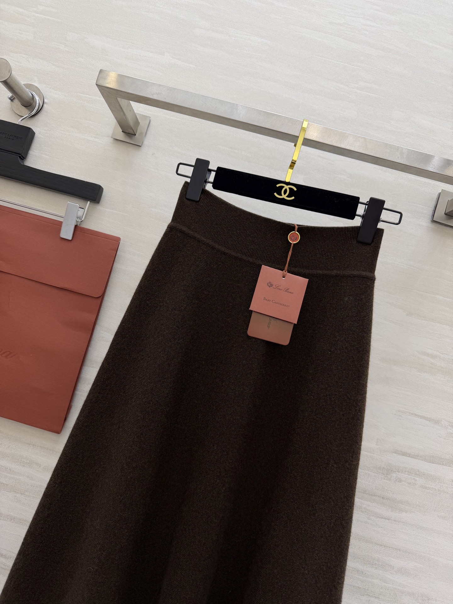 #Loro piana♡²⁶ssS 胶囊系列 提花针织纯色羊绒半裙 高品质定制 现货首发size：S/M