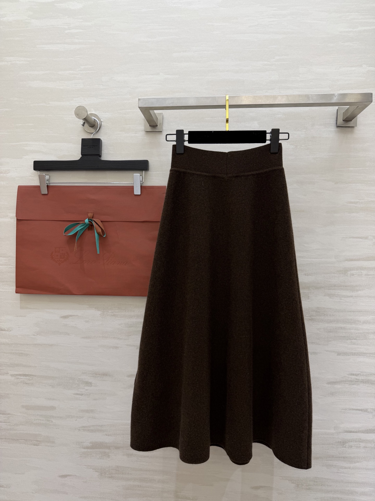 #Loro piana♡²⁶ssS 胶囊系列 提花针织纯色羊绒半裙 高品质定制 现货首发size：S/M