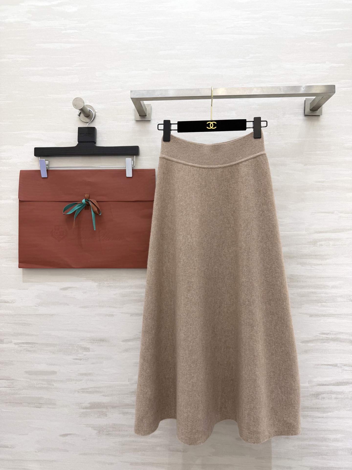 #Loro piana♡²⁶ssS 胶囊系列 提花针织纯色羊绒半裙 高品质定制 现货首发size：S/M