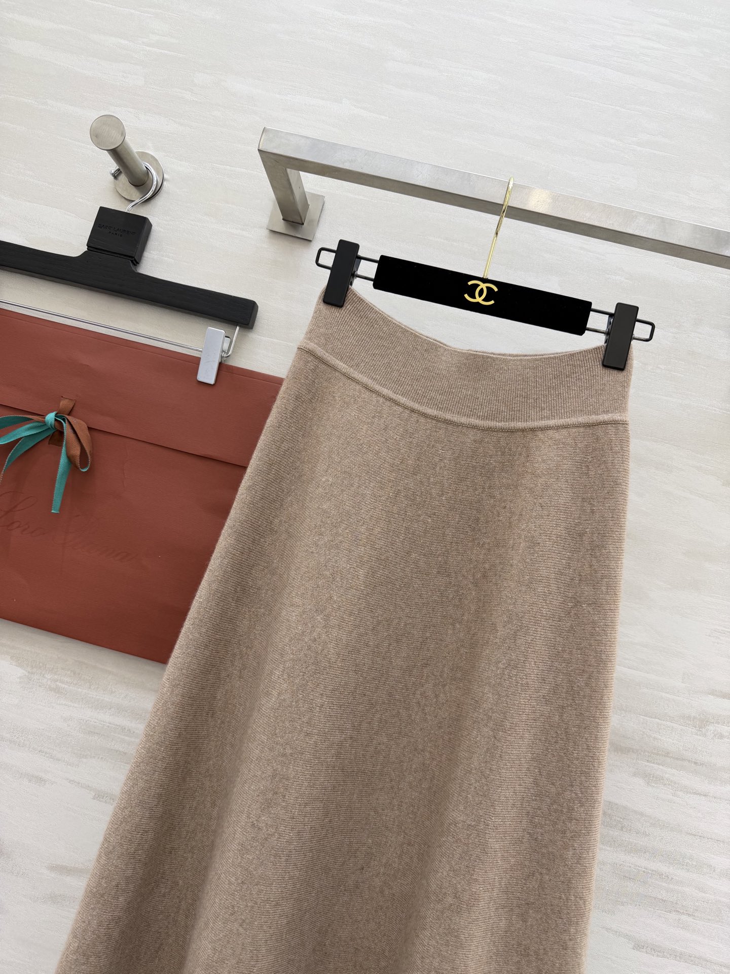 #Loro piana♡²⁶ssS 胶囊系列 提花针织纯色羊绒半裙 高品质定制 现货首发size：S/M