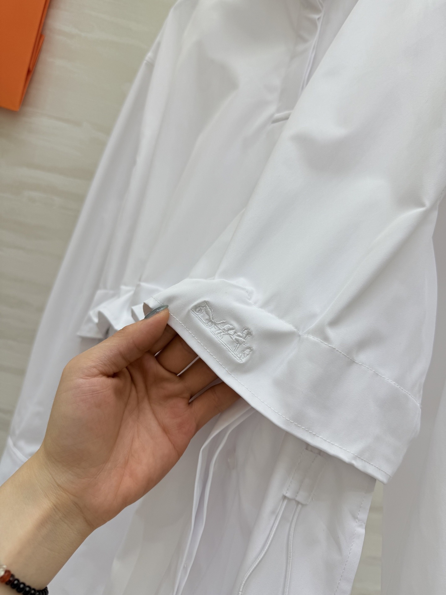 #Herme♡新款 丝绸棉衬衣裙 高品质定制 现货首发size：S/M/L（s码肩宽：50，胸围：104