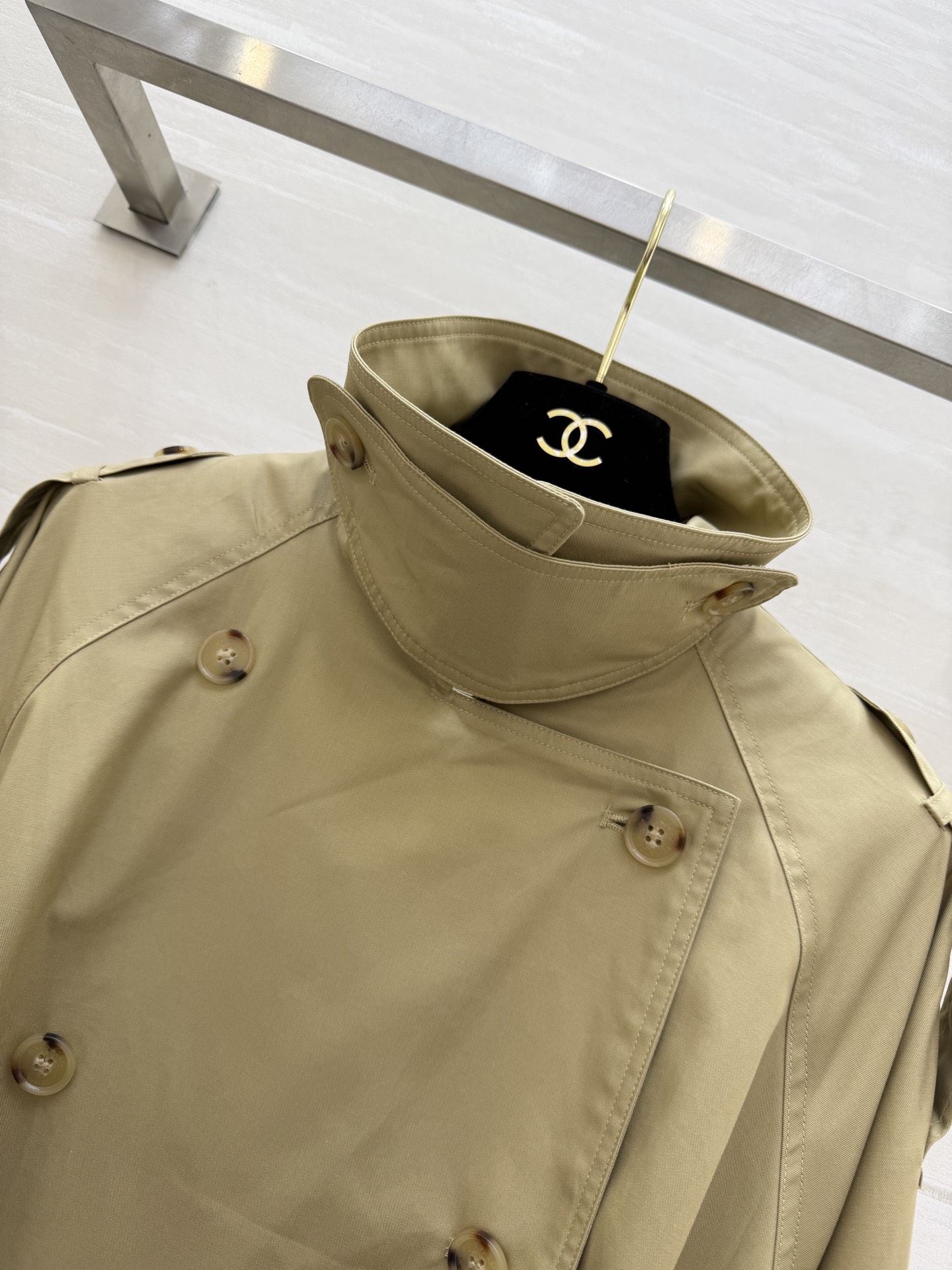 #BrunelloCucinell♡²⁶老钱低调穿搭 极简双排扣风衣 高品质定制 现货首发size：S/