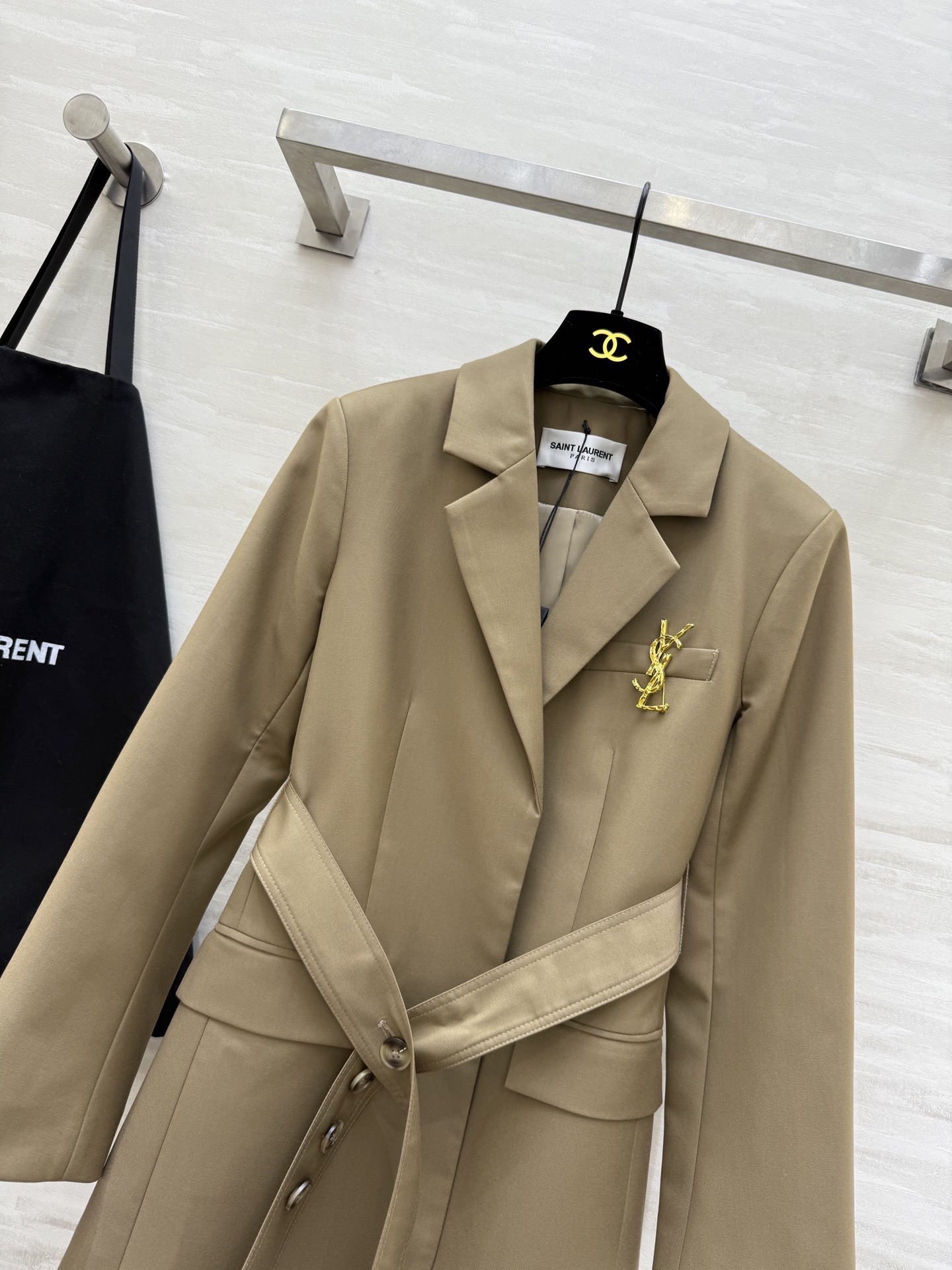 #ysl²⁶新款 羊毛西装外套 高品质定制 现货首发size：S/M/L/XL（s码肩宽：38，胸围：9