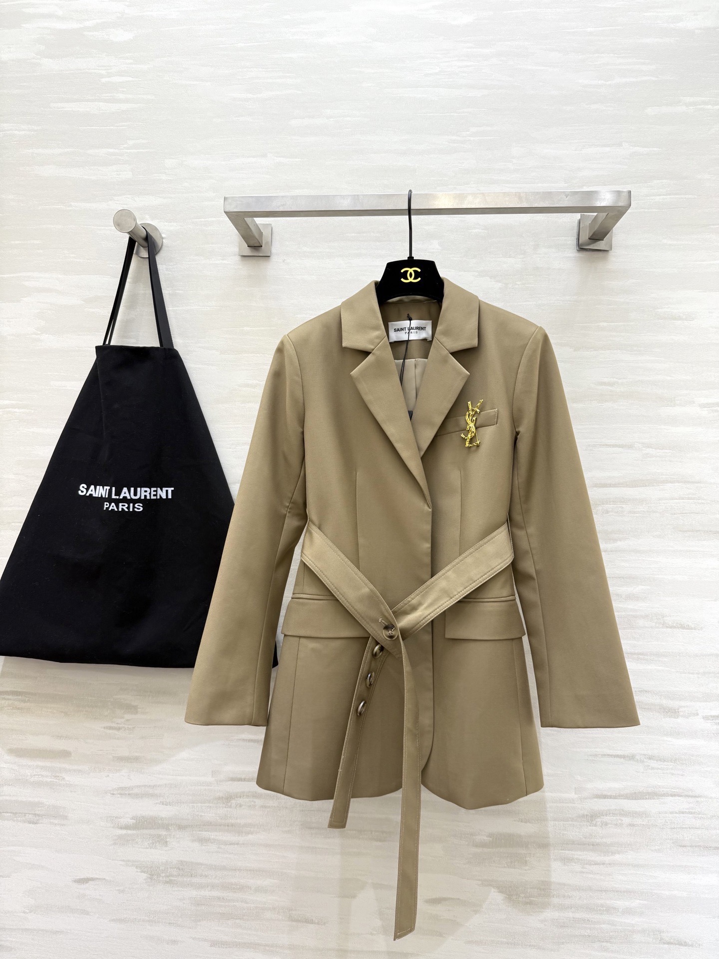 #ysl²⁶新款 羊毛西装外套 高品质定制 现货首发size：S/M/L/XL（s码肩宽：38，胸围：9