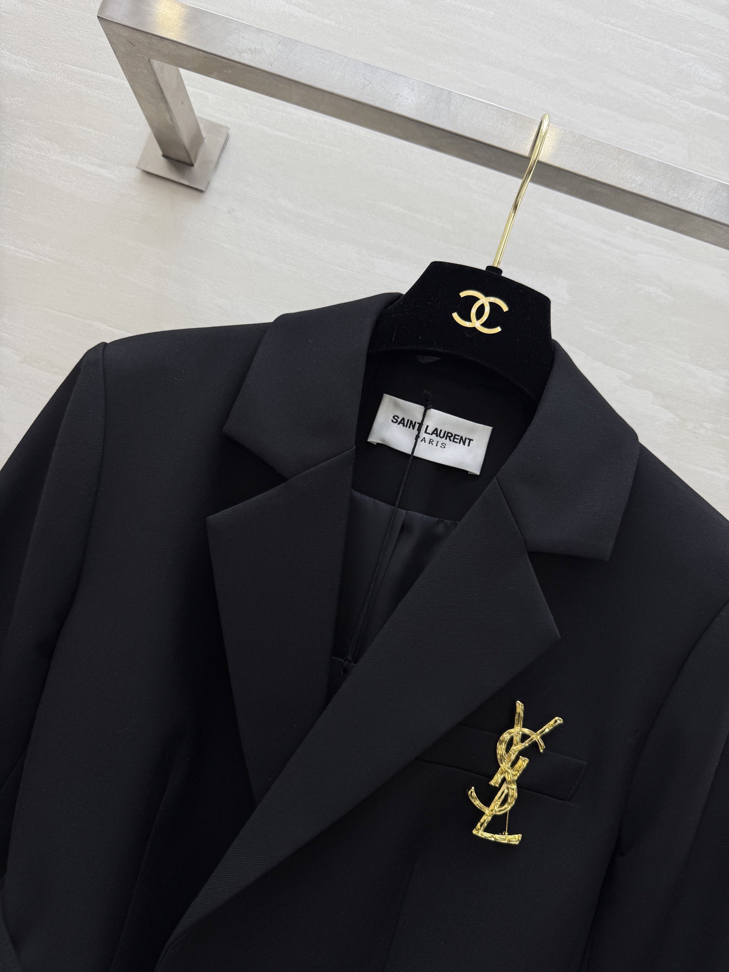 #ysl²⁶新款 羊毛西装外套 高品质定制 现货首发size：S/M/L/XL（s码肩宽：38，胸围：9