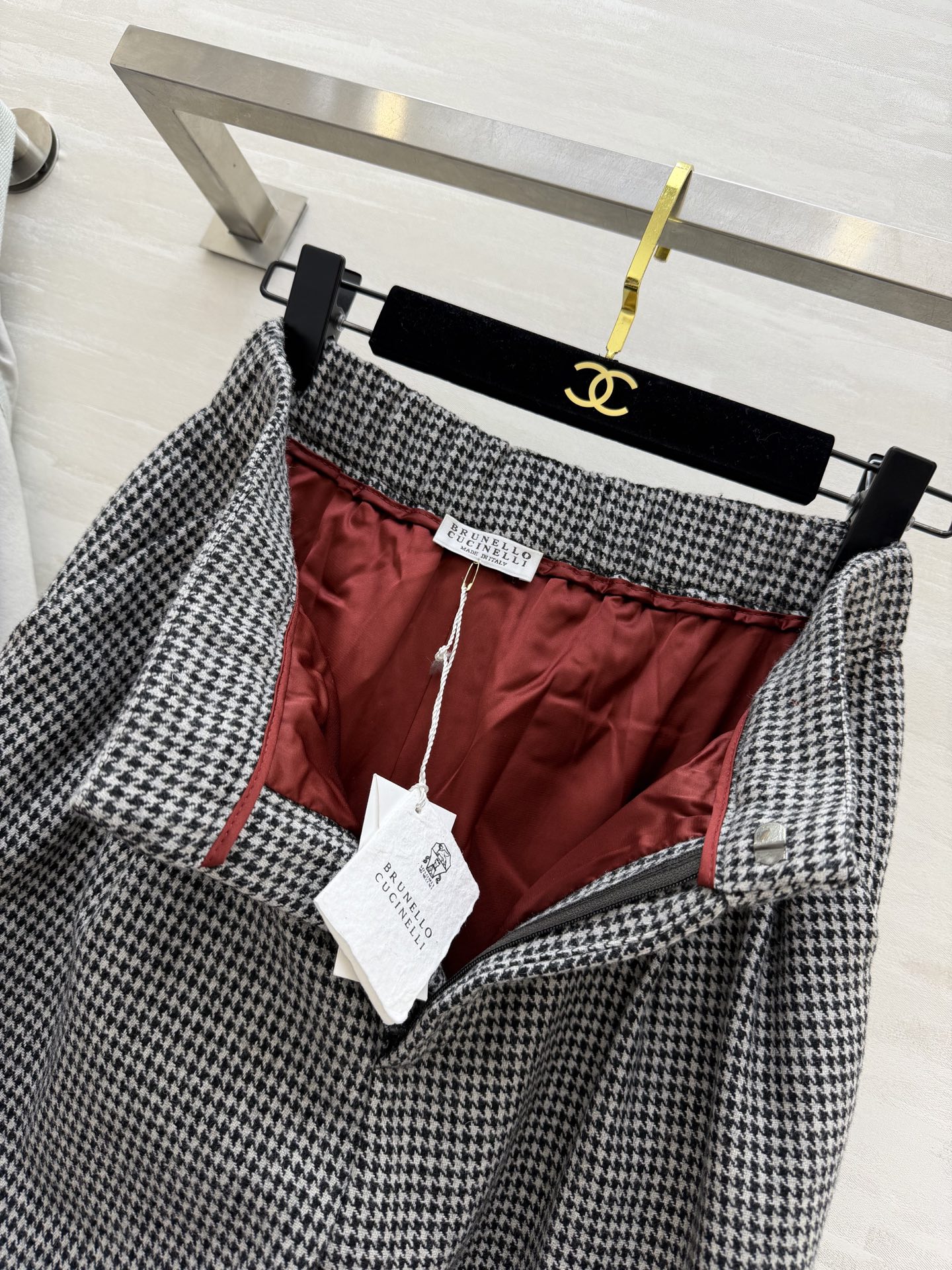 #Brunello Cucinell♡²⁶新款 格纹直筒西裤 立体剪裁上身大气显贵 高品质 现货首发si