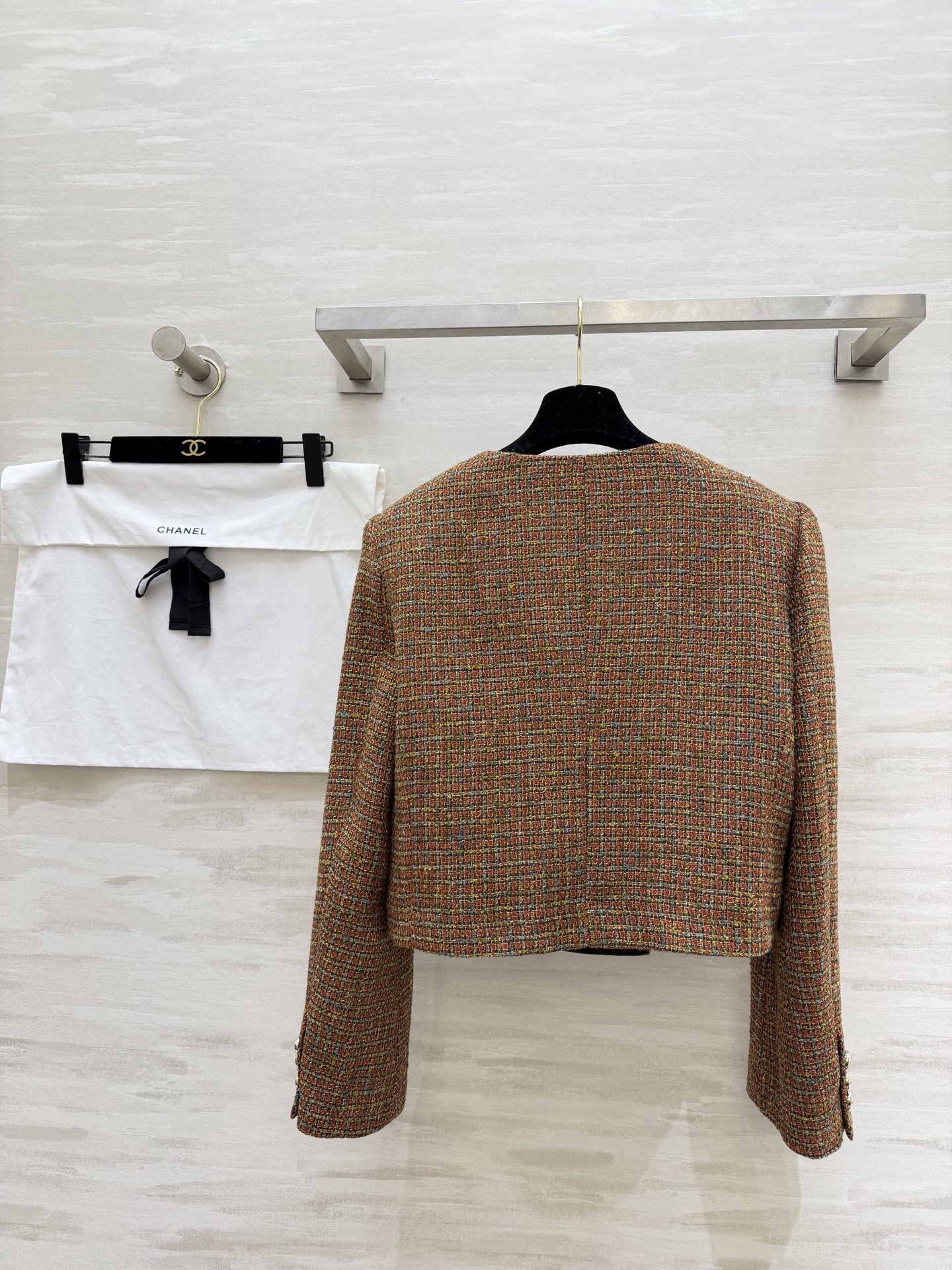 #Chane♡²⁶新款焦糖混色粗花呢外套 细腻又有层次 经典圆领+双排金扣 优雅永不过时 高品质定制 现