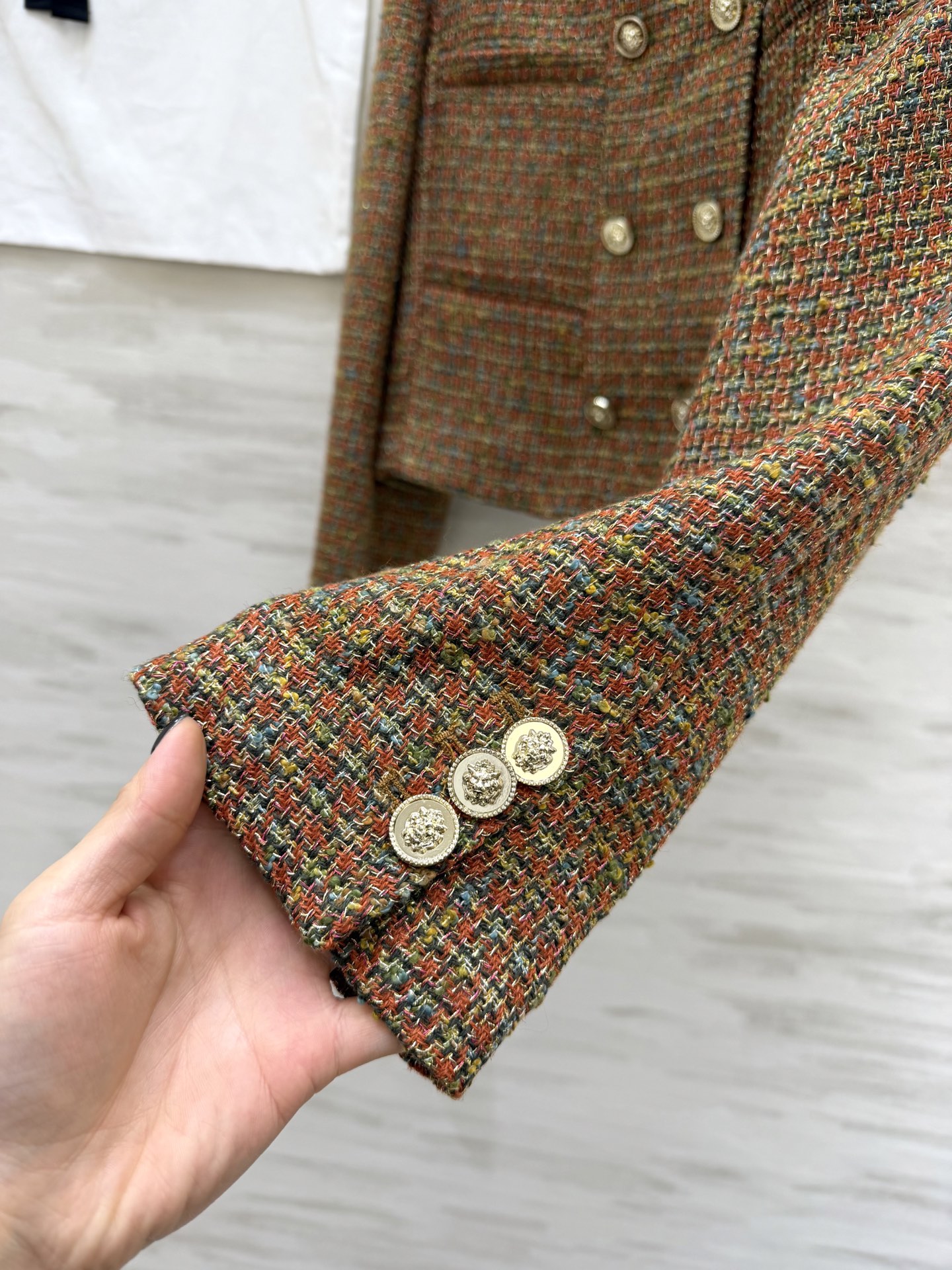 #Chane♡²⁶新款焦糖混色粗花呢外套 细腻又有层次 经典圆领+双排金扣 优雅永不过时 高品质定制 现