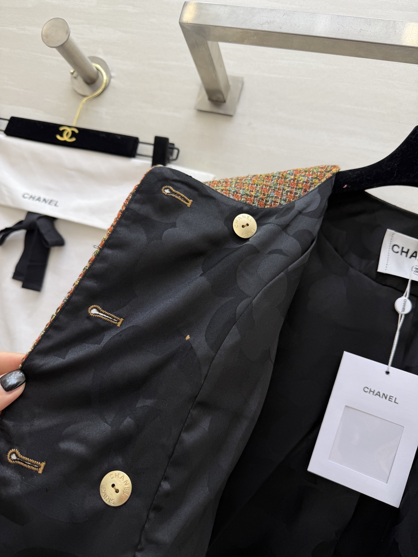 #Chane♡²⁶新款焦糖混色粗花呢外套 细腻又有层次 经典圆领+双排金扣 优雅永不过时 高品质定制 现