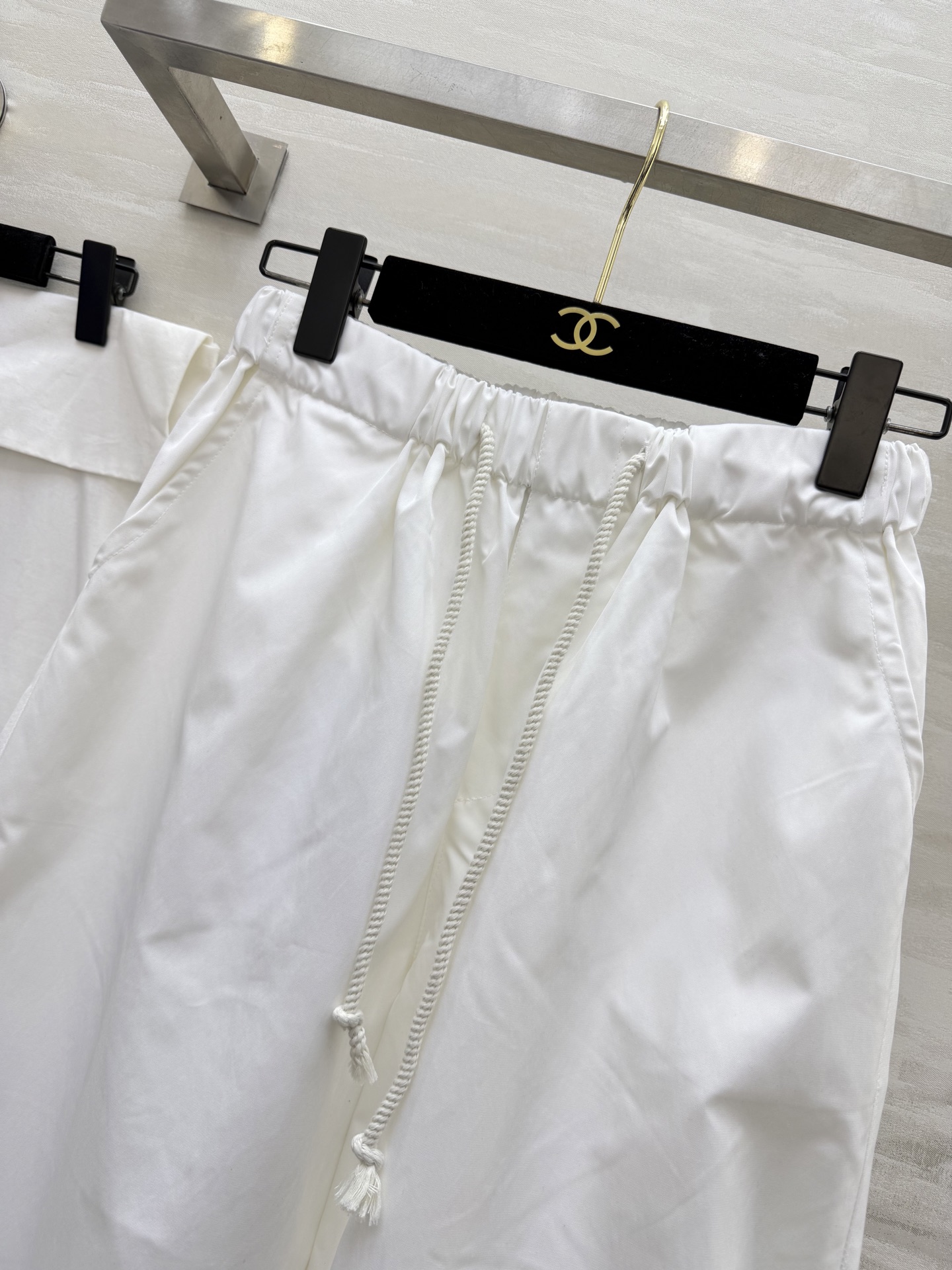 #Chane♡²⁶春夏新款 中古系列抽绳弹力阔腿裤 高品质定制 现货首发size：36/38/40（36