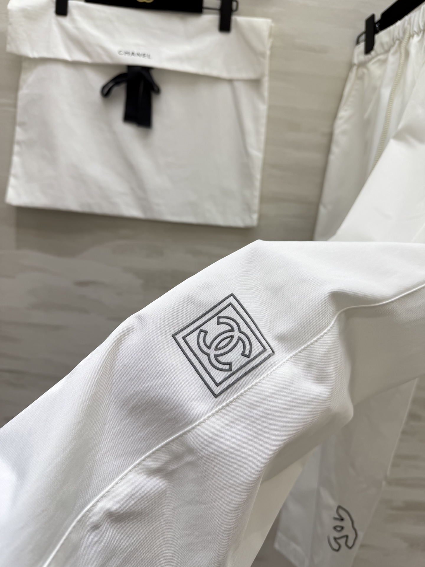 #Chane♡²⁶春夏新款 中古系列抽绳弹力阔腿裤 高品质定制 现货首发size：36/38/40（36