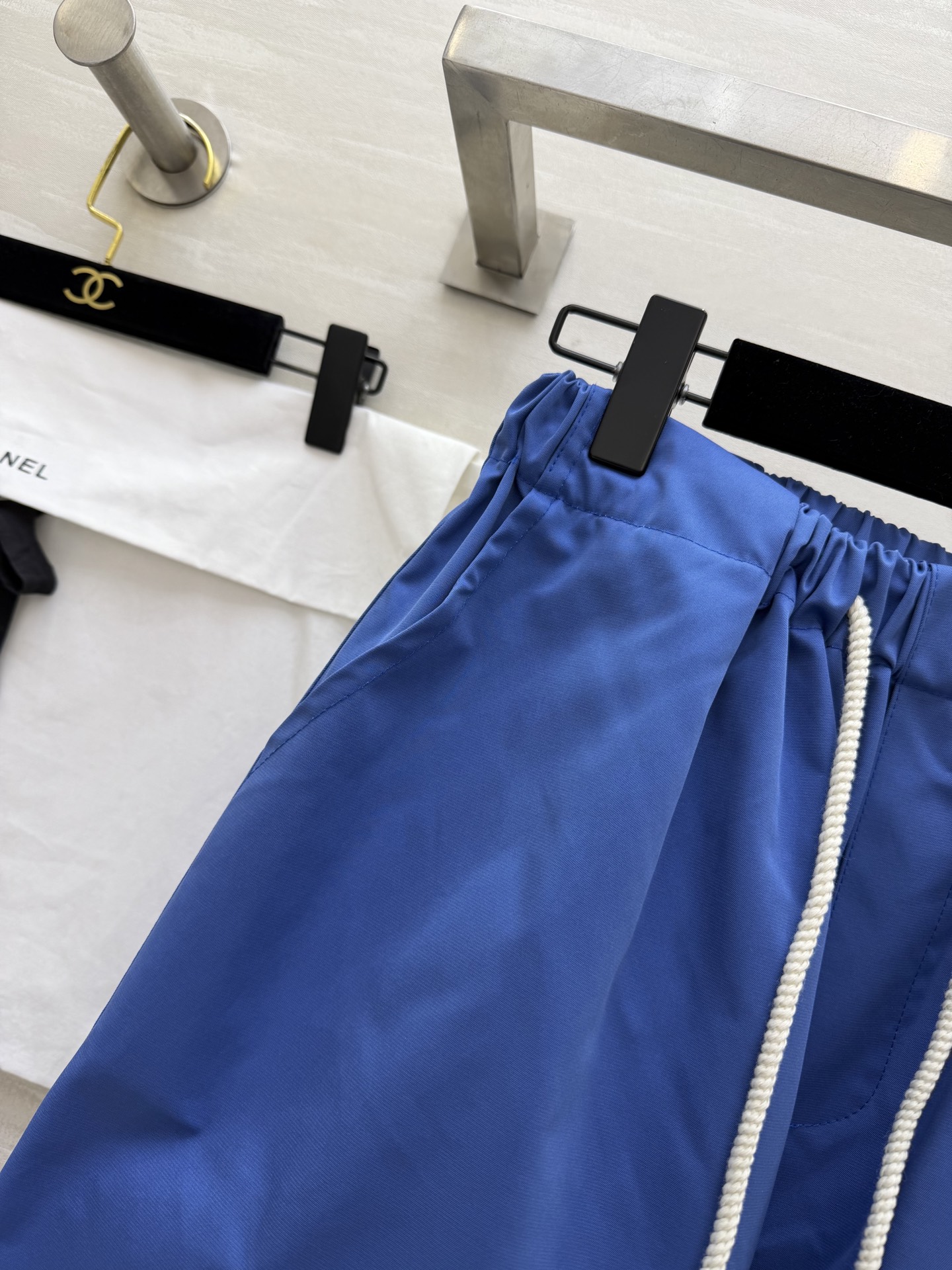 #Chane♡²⁶春夏新款 中古系列抽绳弹力阔腿裤 高品质定制 现货首发size：36/38/40（36