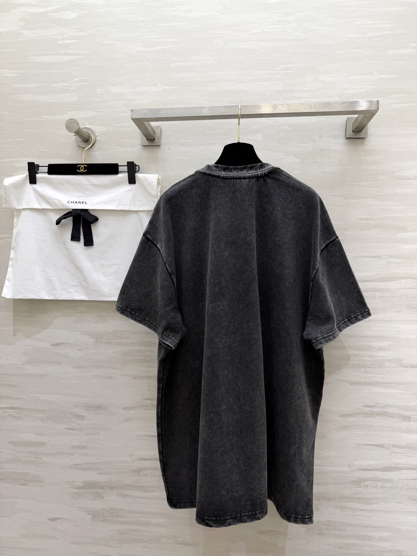 #CHANE²⁶做旧水洗T恤｜自带滤镜的松弛感复古炭黑洗水工艺，把高级感穿在身上！oversize版型，