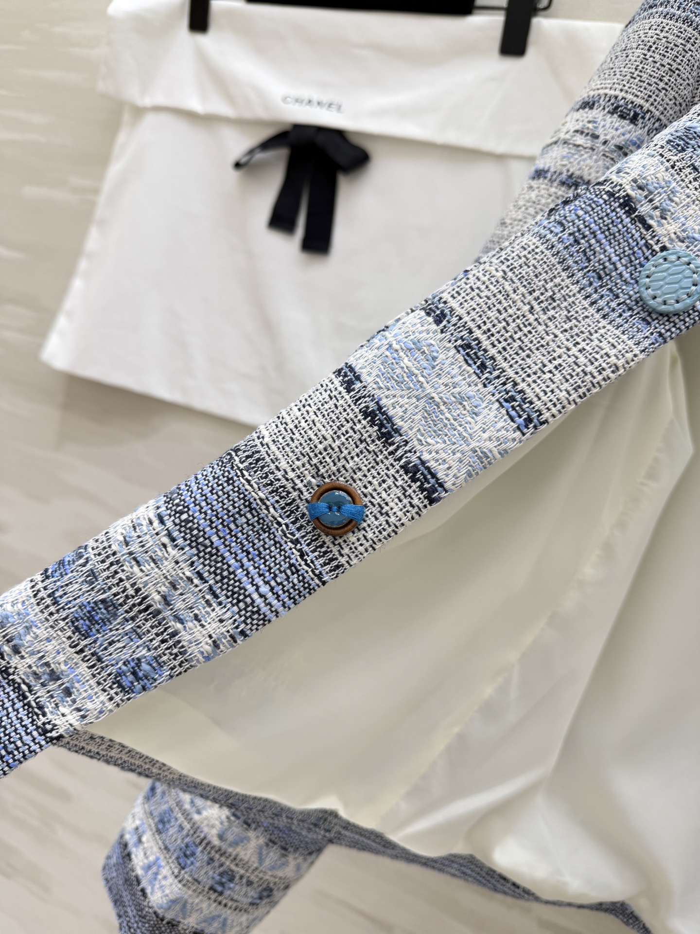 #Chane♡²⁶温柔精致风 编织花呢外套 粉调温柔 蓝调清冷 粗花呢肌理自带高级感 经典香风永不过时 