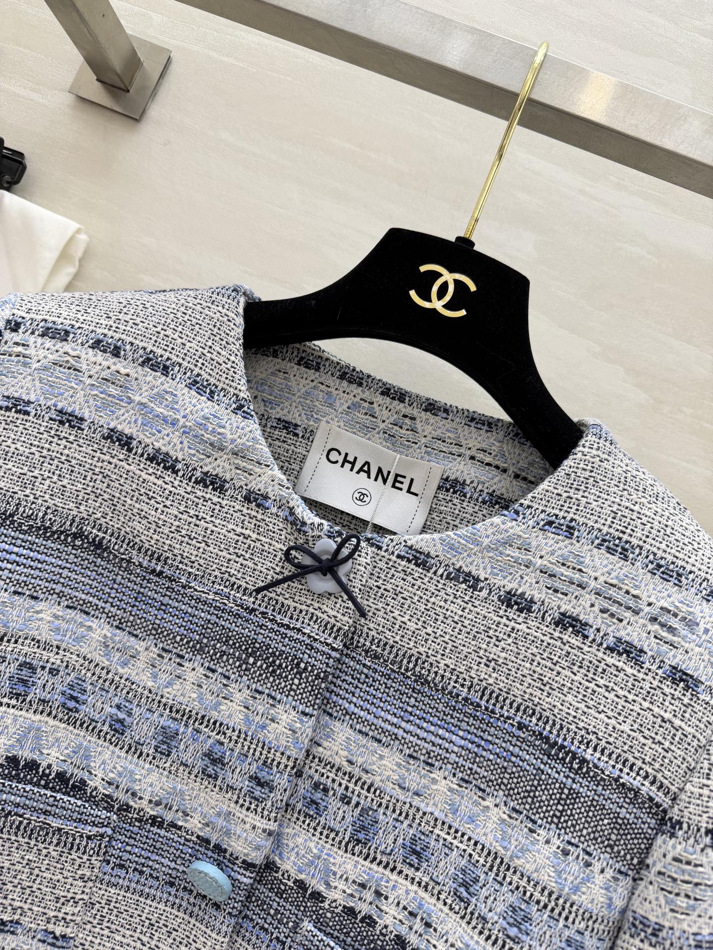 #Chane♡²⁶温柔精致风 编织花呢外套 粉调温柔 蓝调清冷 粗花呢肌理自带高级感 经典香风永不过时 