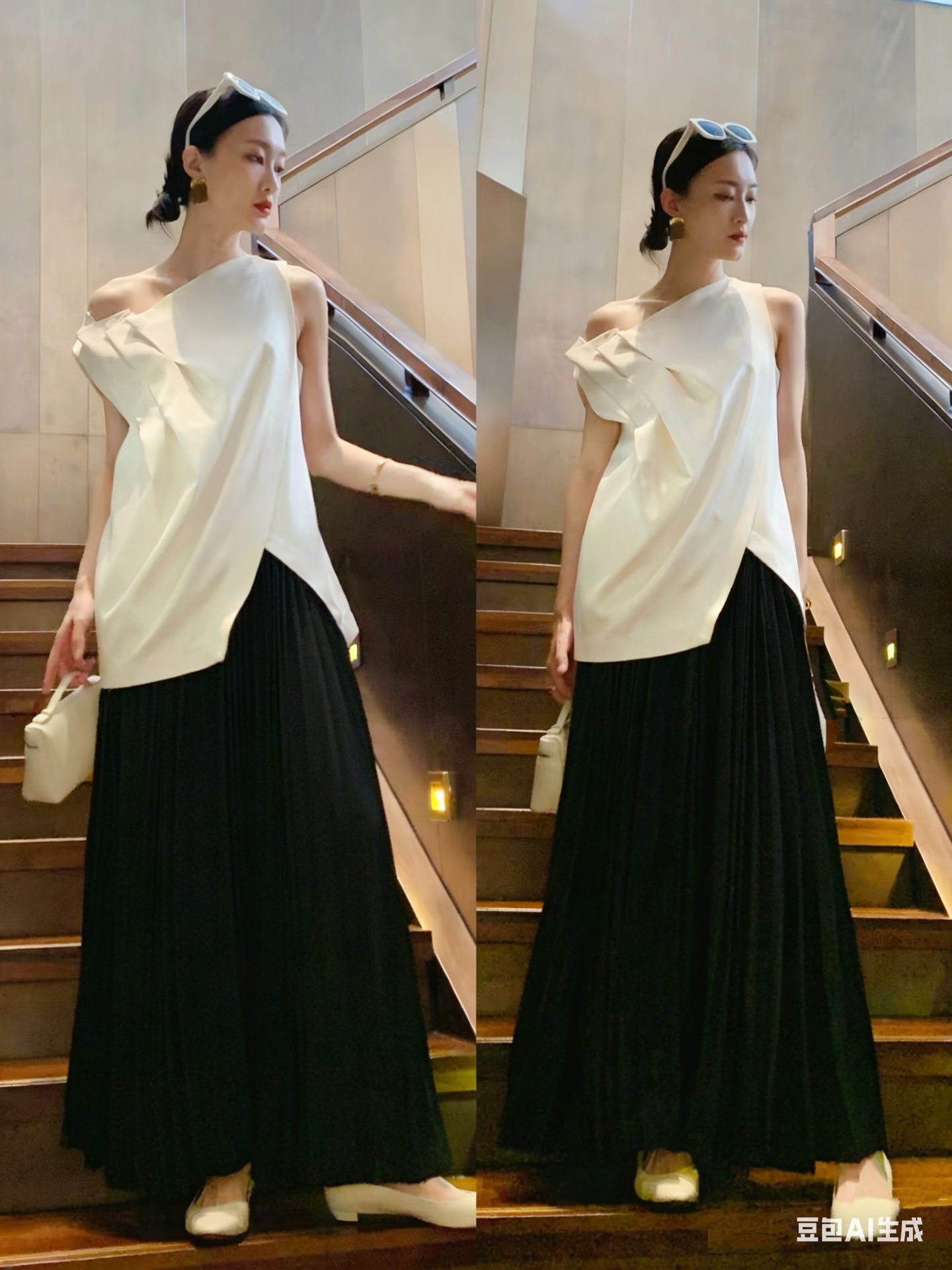 #Dio♡百褶半裙｜永不过时的优雅这条百褶半裙真的是衣橱里的「万金油」单品！垂坠感满分的面料 走路自带飘