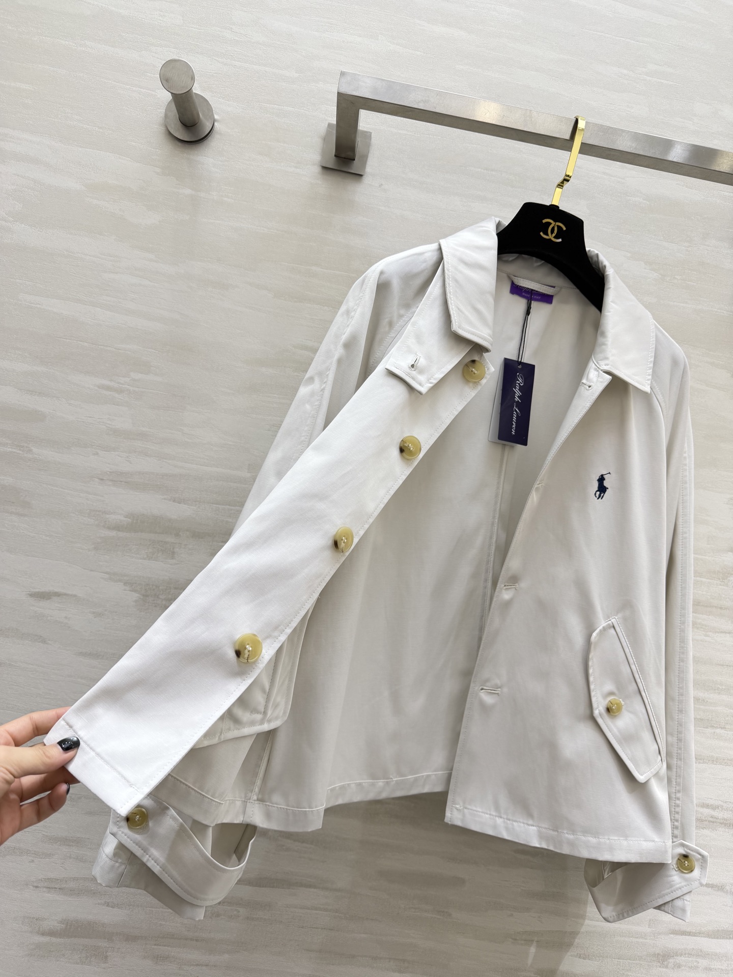 #Ralph Lauren²⁶经典款风衣 永不过时的美式休闲 RL紫标短款风衣真的是王炸单品！三色可选：