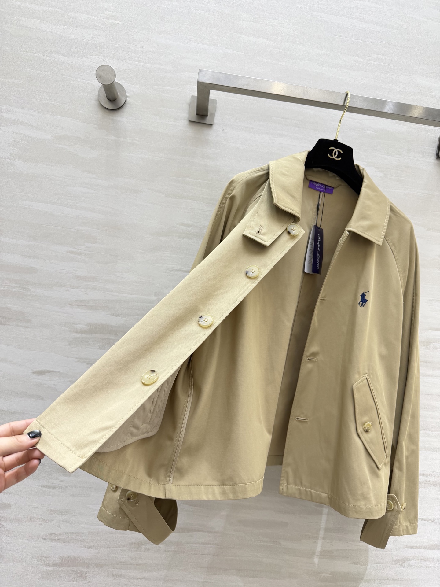 #Ralph Lauren²⁶经典款风衣 永不过时的美式休闲 RL紫标短款风衣真的是王炸单品！三色可选：