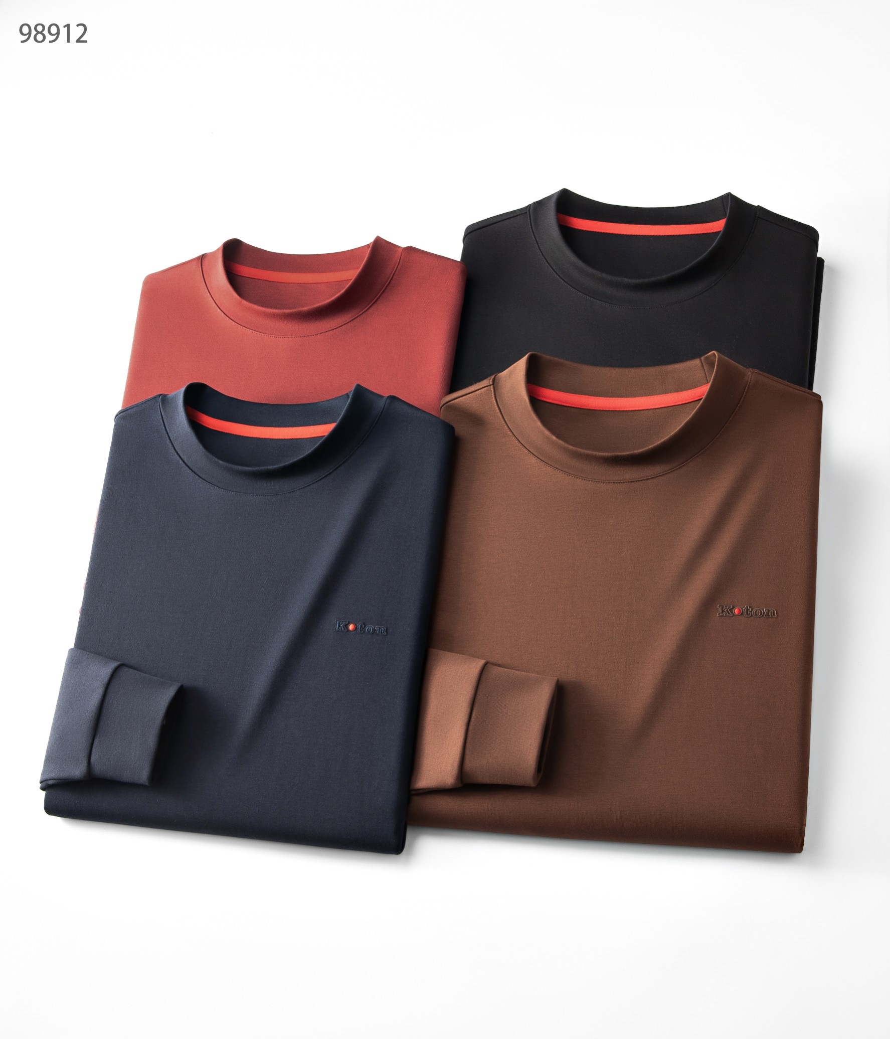 NO:545312,Ki Fat Brother Gospel New Products in Fat and Winter Classic Fashionable and versatile Micro High Neck Long Sleeve Shirt Ordered Fabric (Fleece High-Stretch Modal Mercerated Cotton) Fabric Soft and Delicate, Exquisite Three-dimensional Ironing Logo on the chest!  Basic base shirts are indispensable for men's wardrobes. They can be matched with various clothing anytime and anywhere to meet your daily needs. The fabrics and factories we choose are all used by first-tier brands, and the clothes are designed very atmospheric and fashionable and high-end goods!  Dears, hurry up and buy it!  Black/dark blue/dark brown/red!  Size M~4XL (model/125 catties wear M), alexander wang19860909Ki家胖哥哥福音秋冬新品 经典时尚百搭微高领长袖衫 订织面料（抓绒高支莫代尔丝光棉）面料柔软细腻 胸前精美立体烫压Logo！男人的衣柜都少不了基础打底衫 随时随地都可以拿来搭配各种服饰 满足您日常生活需求.我们所选择的面料及工厂都是一线品牌所使用的,衣服设计非常的大气时尚 高档货物！亲们赶紧入手！黑色/深蓝色/深咖色/红色！尺码M～4XL（模特/125斤穿M）,,alexander wang,Men's clothing