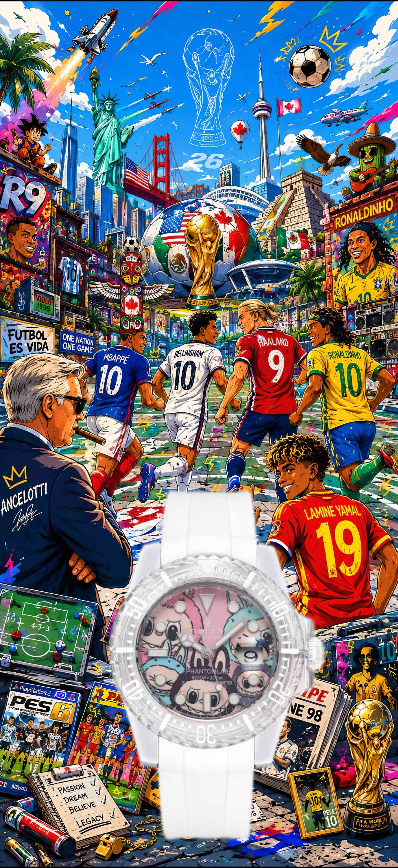 NO:882351,Produced by ER, the 2026 US-Canada-Mexico World Cup mascot Labubu’s co-branded crystal Rolex is now available!  ER Factory new product release Rolex LX6 [ROLEX & PHANTOMLAB joint masterpiece crystal series watch] is coming!  Subvert traditional concepts!  40mm diameter, suitable for both men and women. The entire case is made of materials, which will never turn yellow, is as transparent as new, and is scratch-resistant and wear-resistant!  Equipped with Rolex's classic blue hairspring movement, the travel time is accurate and stable. The automatic mechanical back-through design allows the movement of the movement to be seen at a glance. Every time you appreciate it, you will admire the ingenuity!  A variety of dials are available, each one is carefully designed to show unique personality and fashion taste. The bezel and dial are equipped with super ice blue luminous light!  It is equipped with the top imported TPE fluoroplastic strap on the market and has the same finely ground buckle as the original version and will never turn yellow!  (You will receive a pair of translucent straps of the same material when you place an order) ER boutiques are on sale in limited quantities, welcome to appreciate them!  It took half a year to pursue the beauty of details and create an unconstrained work, releasing its unique charm!  Luxurious and exquisite recommended men's mechanical watches. The best luxury recommendations for gifts. Please look for ER's exclusive quality, tom ford, rolex19860909ER 出品  2026美加墨世界杯吉祥物拉布布联名款水晶劳力士现货到货！ ER Factory 新品发布 劳力士 LX6【ROLEX &PHANTOMLAB联名力作水晶系列腕表】强势来袭！颠覆传统概念！ 40mm表径,男女皆宜,表壳通体采用材料,有永不发黄,通透如新,抗刮耐磨的特质！ 搭载劳力士经典蓝游丝机芯,走时精准稳定,自动机械背透设计,让机芯的运转一览无余,每一次欣赏,都是对匠心独运的赞叹！ 多种表盘可选,每一款都是精心设计,展现独特的个性与时尚品味,表圈、表盘都配备超强冰蓝夜光！ 配套市面顶级进口TPE氟胶表带与原版一致精磨表扣,永不变黄！（下单即送同材质半透明表带一副） ER精品限量发售,欢迎品鉴！历时半年追求细节之美,天马行空之作,释放与众不同的魅力！奢华精致推荐男士机械腕表 送礼最佳奢华推荐请认准ER独家品质,,tom ford,rolex,Watch