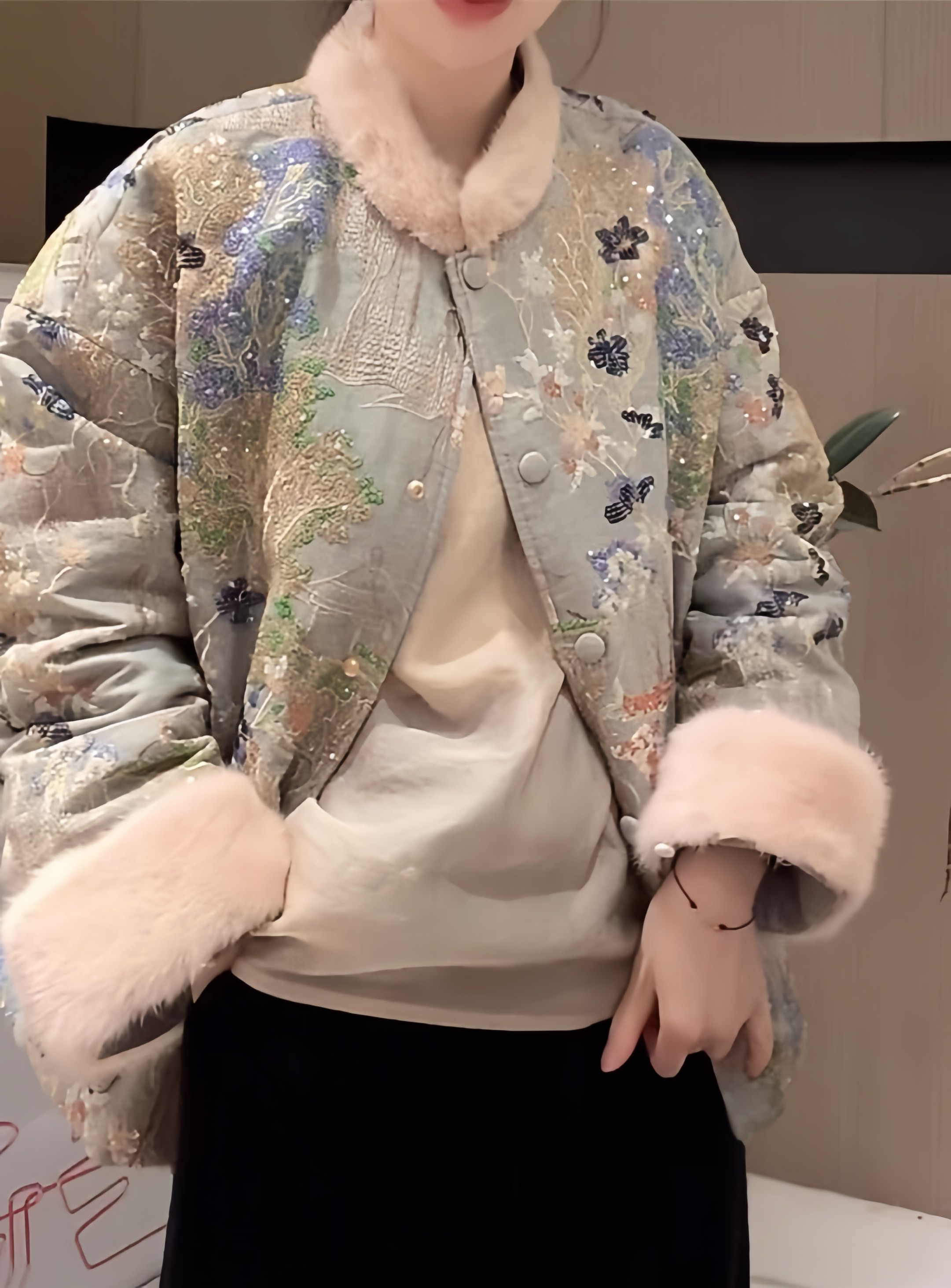 High-End Custom-Made Women’s Suit Unveiled from Dust Bag with Special Bomb Detail - 图片 8