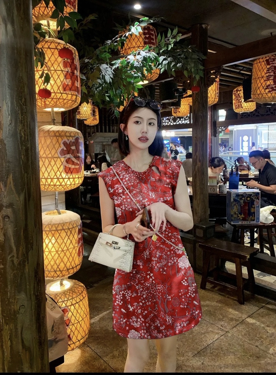 Elegant Floral Jacquard Cheongsam Dress - Modern Chinese Style 7 i1755006292868 4776 0 4