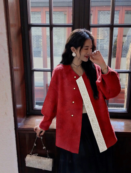 Elegant Jacquard Baseball Jacket - Modern Chinese Style, Comfortable Fit 1 Elegant Jacquard Baseball Jacket - Modern Chinese Style, Comfortable Fit