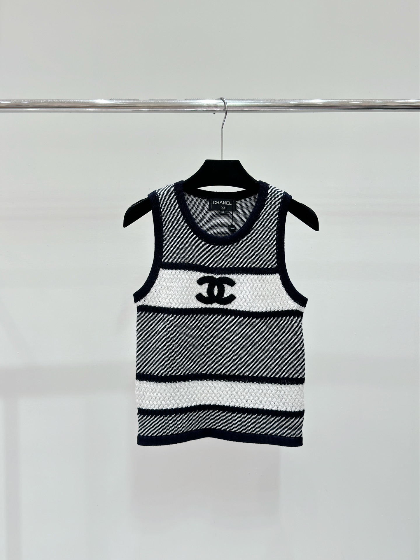 Chanel Clothing Tank Tops&Camis Embroidery Knitting Spring/Summer Collection
