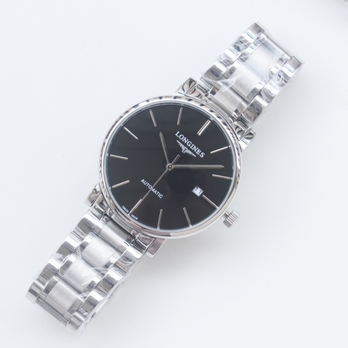 Longines Men's Watch with Stainless Steel Band and Black Dial Automatic Movement 1 Longines Men's Watch with Stainless Steel Band and Black Dial Automatic Movement