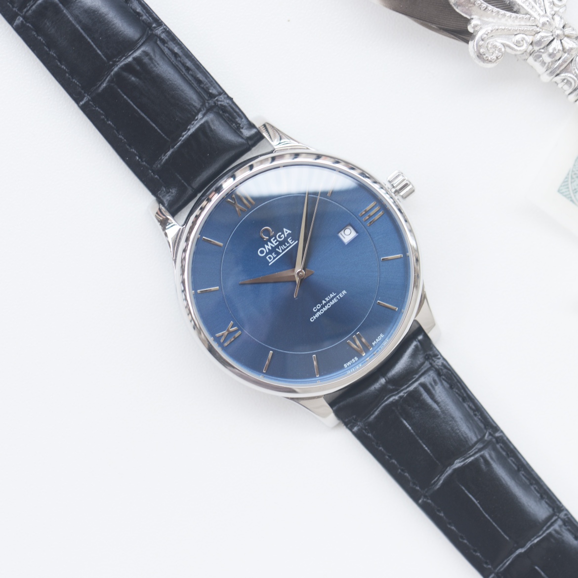 Omega De Ville Prestige Automatic Men's Watch, Two-Tone, Leather Strap 6 i1755967110 1101 8