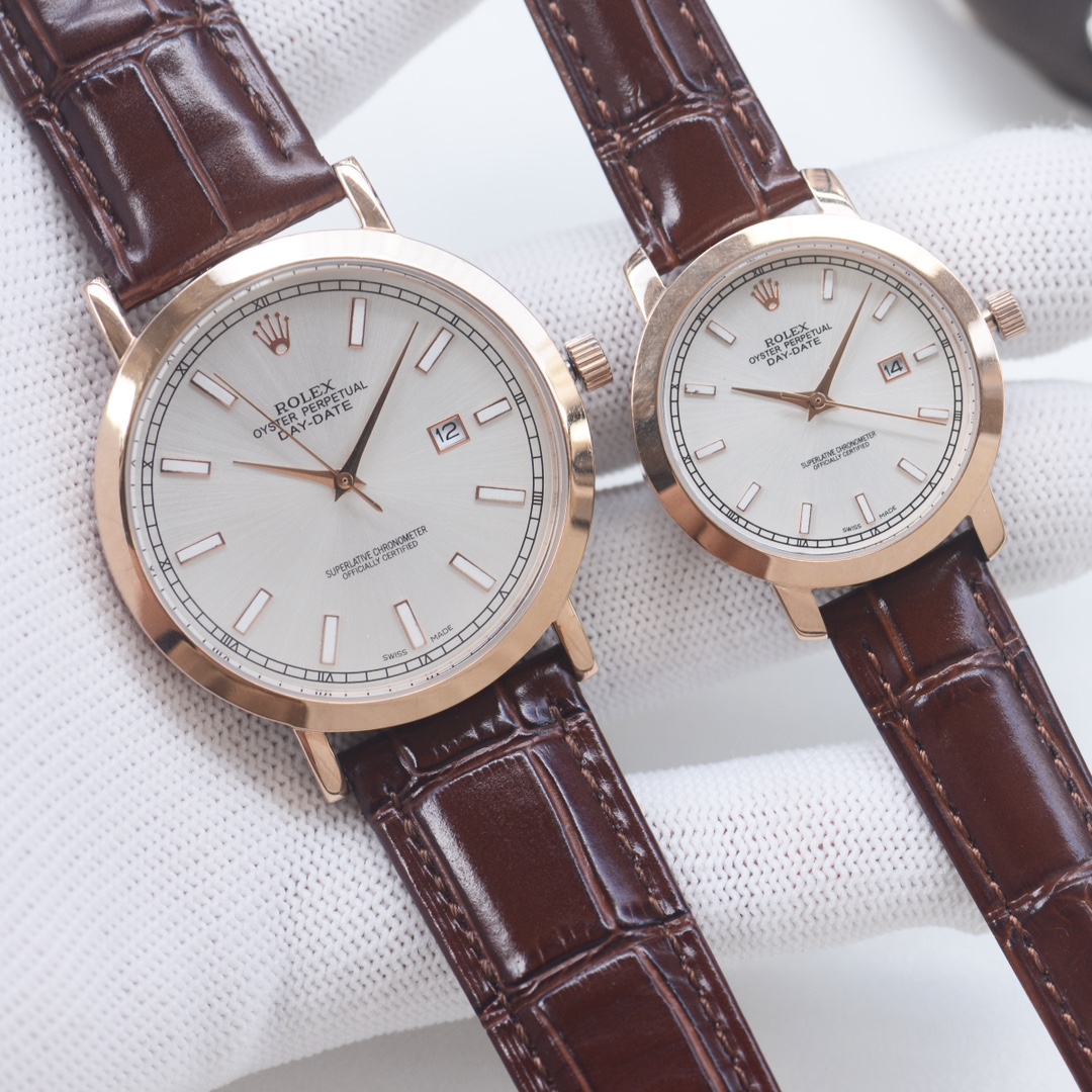 Rolex Style Couple Watches, Stainless Steel Band, Quartz Movement, Gift Set 9 i1757350407 3253 5