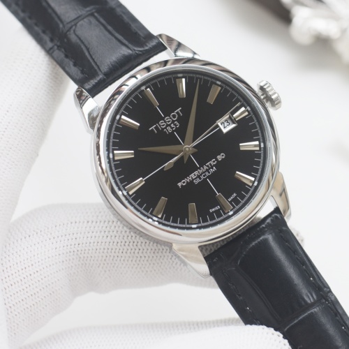 Tissot Men's Powermatic 80 Silicium Automatic Black Leather Strap Watch 1 Tissot Men's Powermatic 80 Silicium Automatic Black Leather Strap Watch
