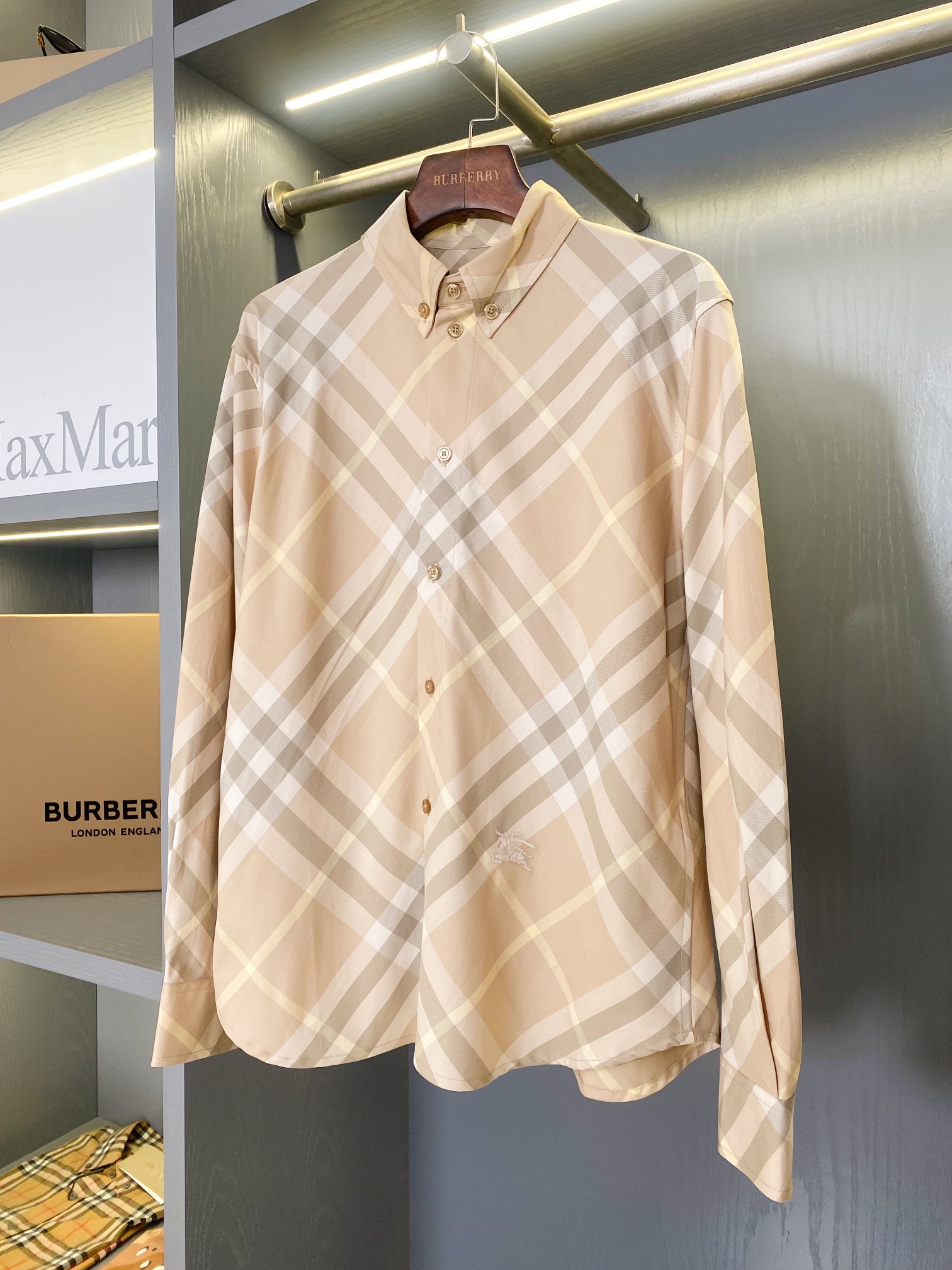Burberry Clothing Shirts & Blouses Pink Lattice Cotton Vintage Casual