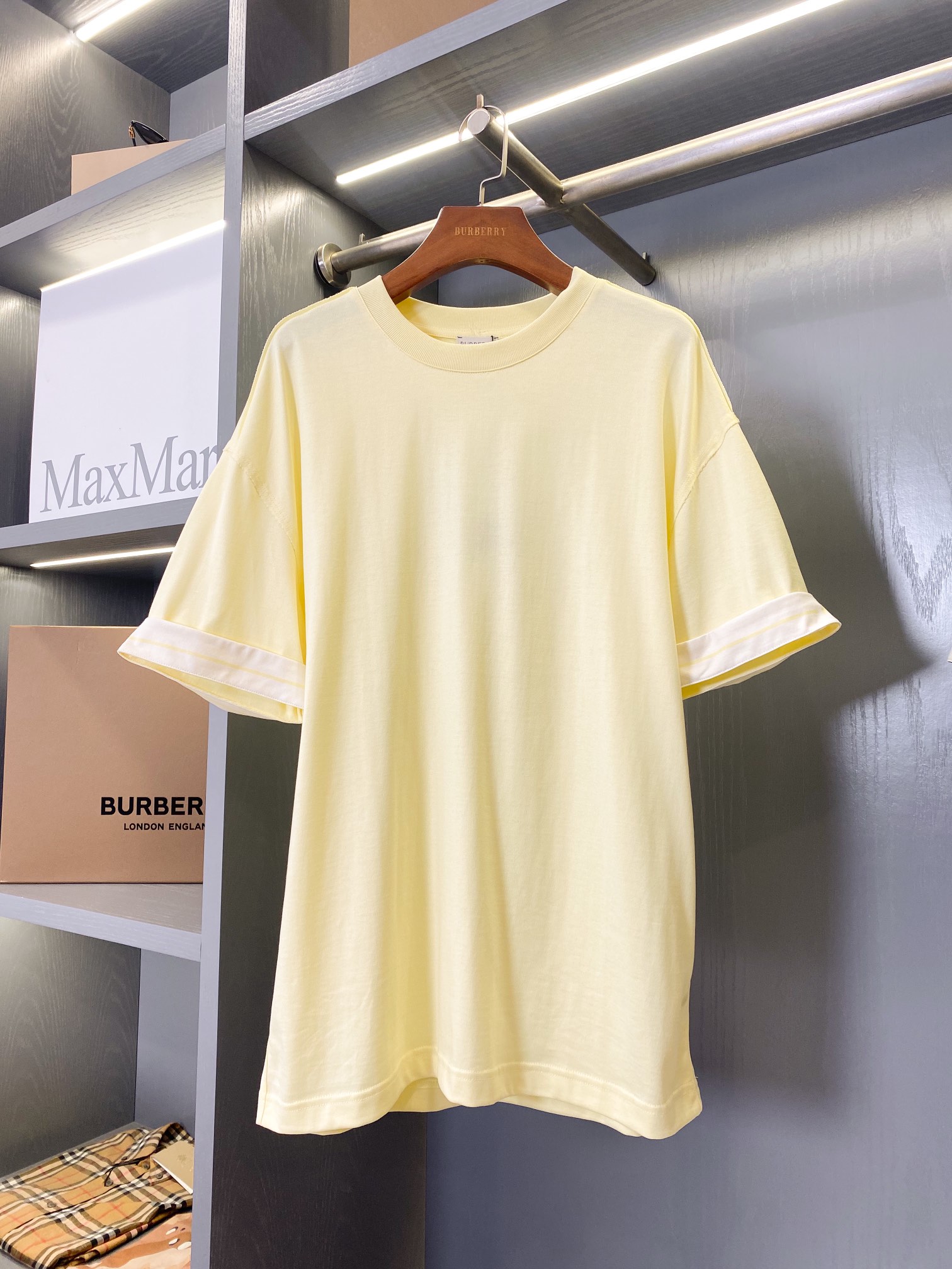 Burberry Clothing T-Shirt Printing Unisex Cotton Knitting Spring/Summer Collection Fashion Short Sleeve