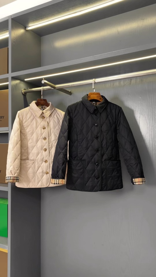 Burberry Quilted Thermoregulated Fitted Plaid Lined Cotton Jacket 1 Burberry Quilted Thermoregulated Fitted Plaid Lined Cotton Jacket