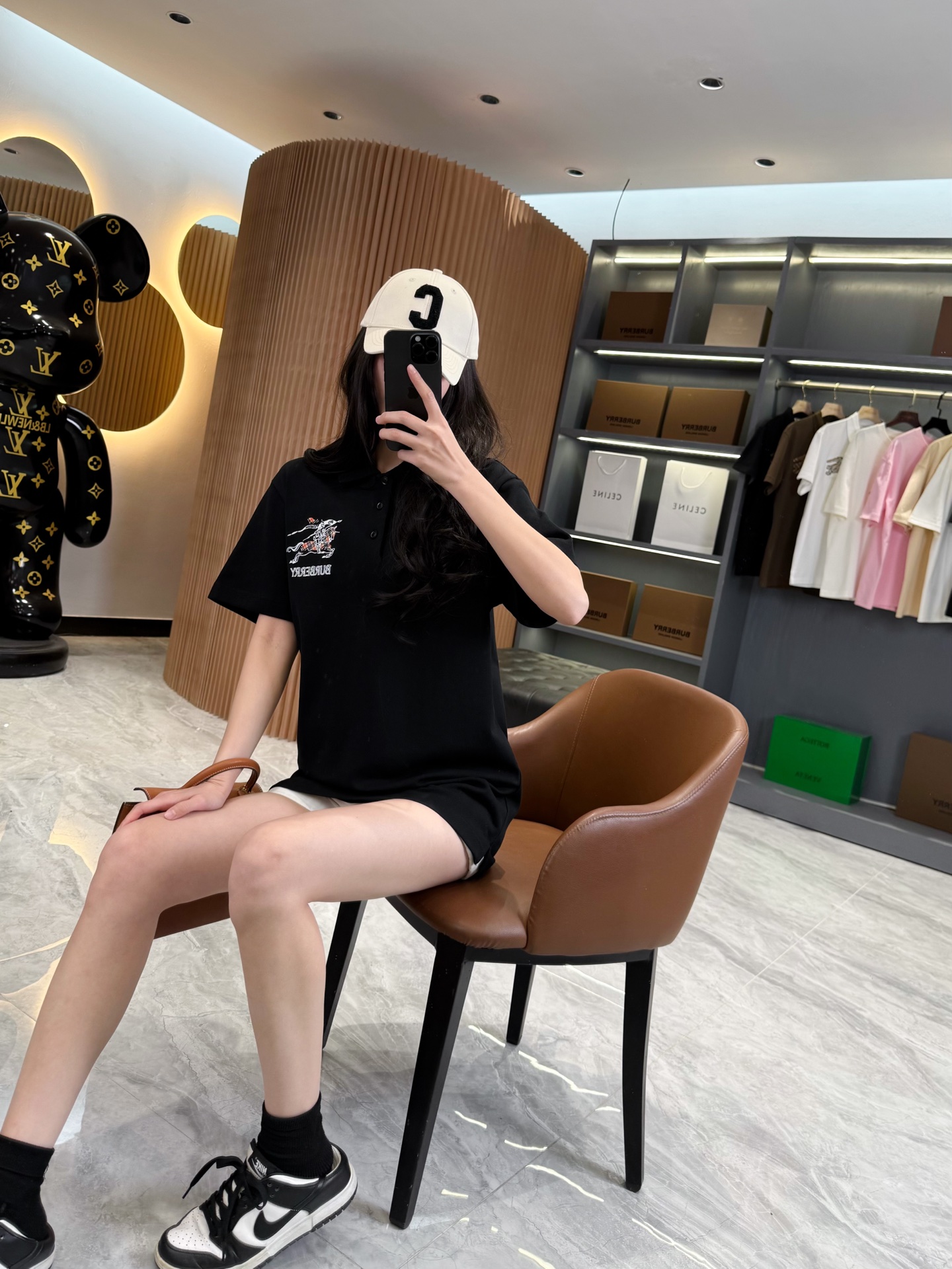 NO:891841,Actual shot of model's black upper body, Burberry-clothing,19860909模特黑色上身实拍演绎,博柏利-服装,,Women's clothing