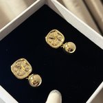 Buy best quality Replica
 Celine Jewelry Earring Yellow 925 Silver Brass