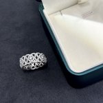 Wholesale
 Jewelry Ring- Platinum Openwork 925 Silver