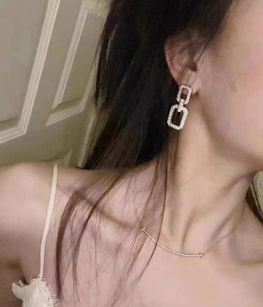 해리윈스턴 라지 루 쉐입 스터드 귀걸이 71779 이미지 5