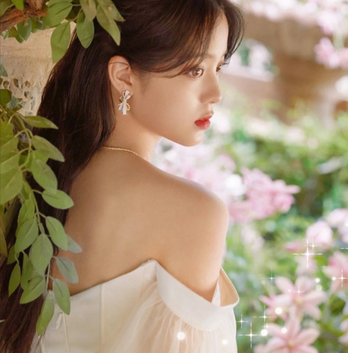 쇼메 투톤 리본 스털링 실버 귀걸이 69831 이미지 6