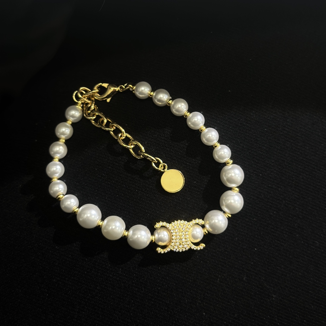 “Celine Jewelry: Artistic Brass Sculptor Designs with Pearls and Drills for Chic Spring Style” - 图片 7