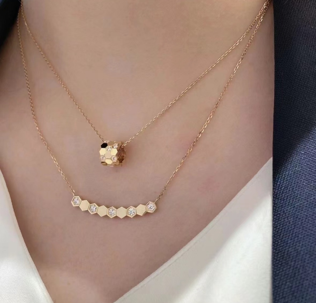 👑 尚美 波浪 蜂窝 系列  圆圈 蜂巢 项链高端定制✨沿用尚美蜂窝Bee My Love 将蜂巢的爱情
