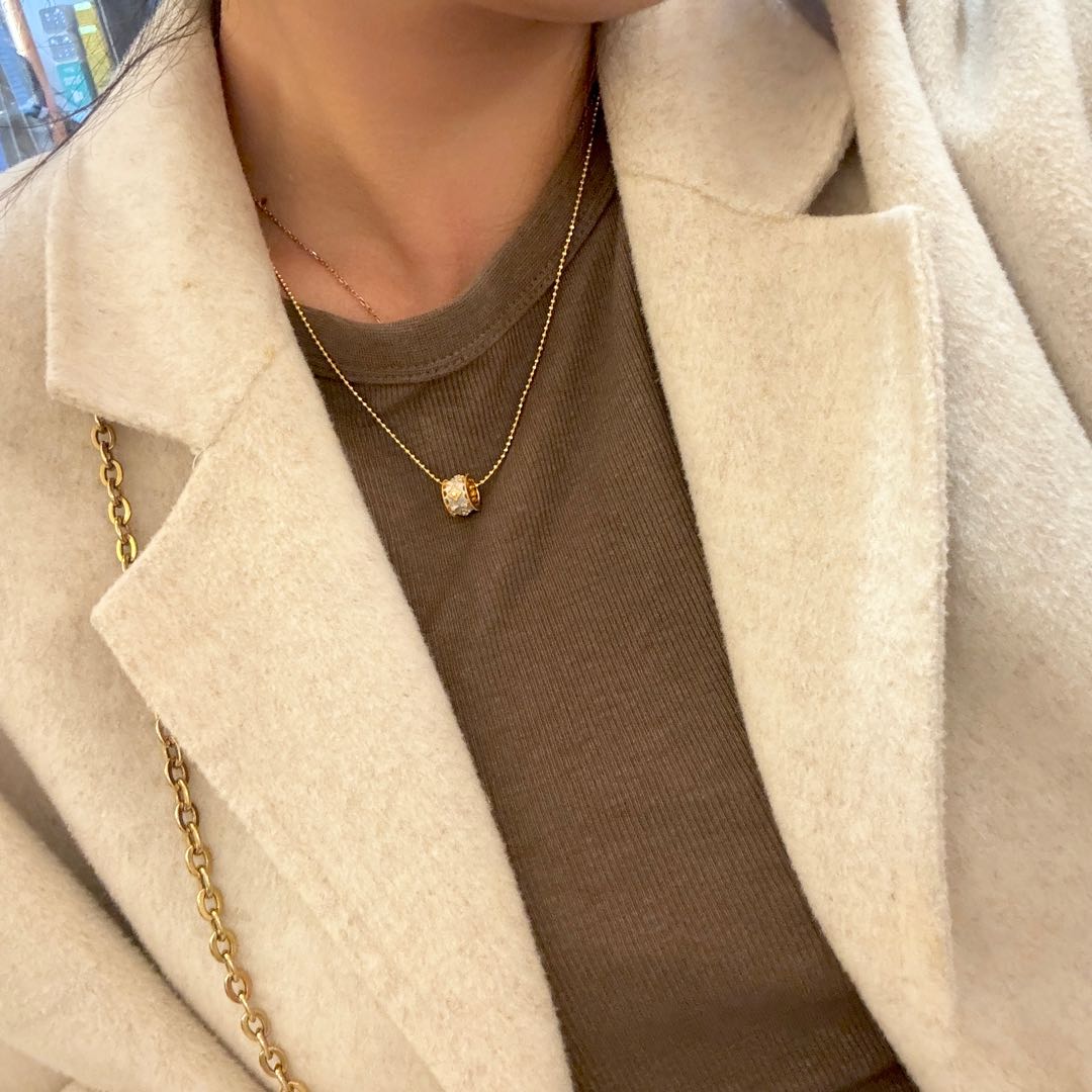 부첼라티 투톤 브러시드 스털링 실버 목걸이 64255 이미지 2