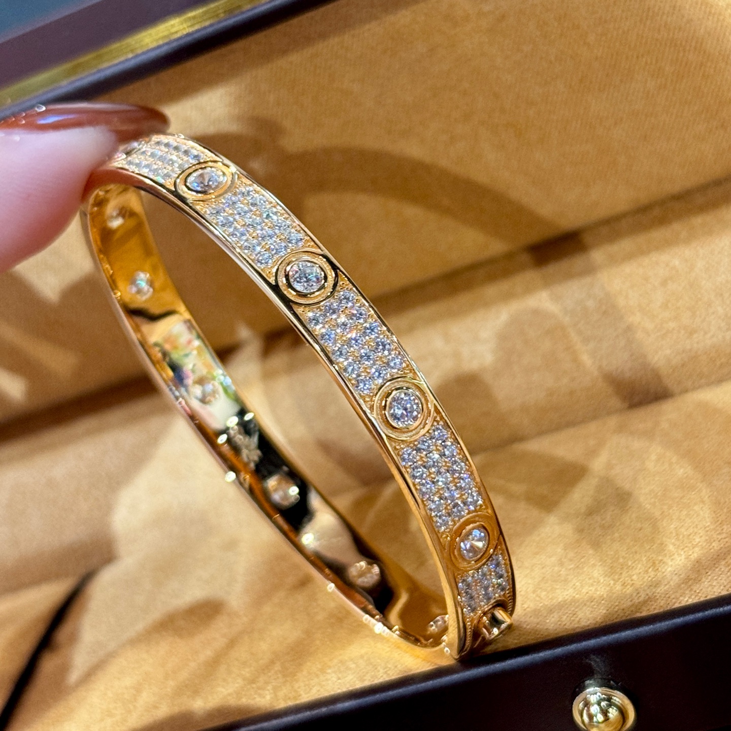 
A1802 👑 纯银精工版 全满钻 满天星 手镯 高端 S925纯银微镶嵌💎CNC车床加工凹槽 更显精
