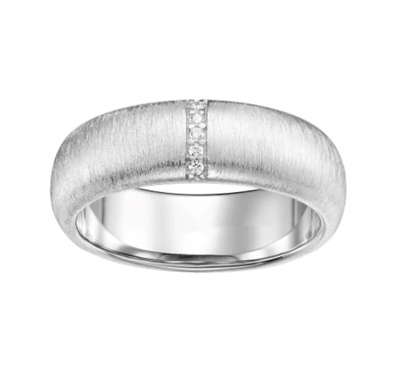 
A5457 👑独立设计师款 火爆🎉时尚圈 精致 单排钻 磨砂 拉丝宽版戒指 💍 高端定制925纯银微镶