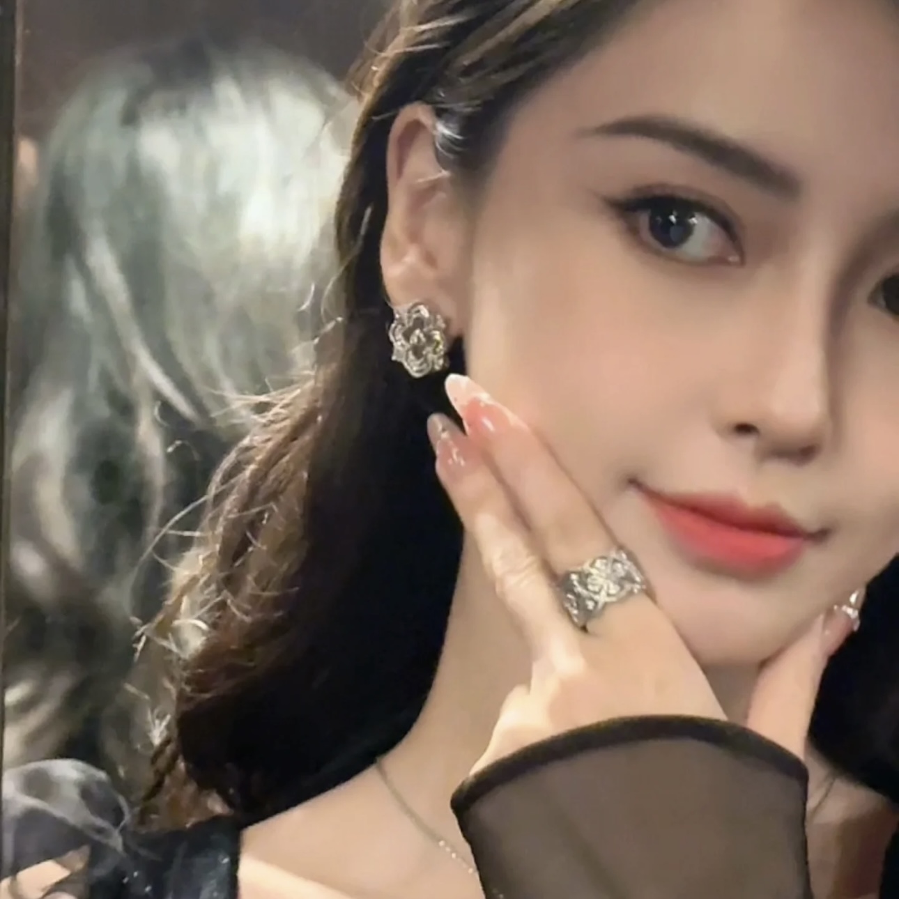 부첼라티 레트로 네 잎 클로버 925 스털링 실버 귀걸이 64245 이미지 2